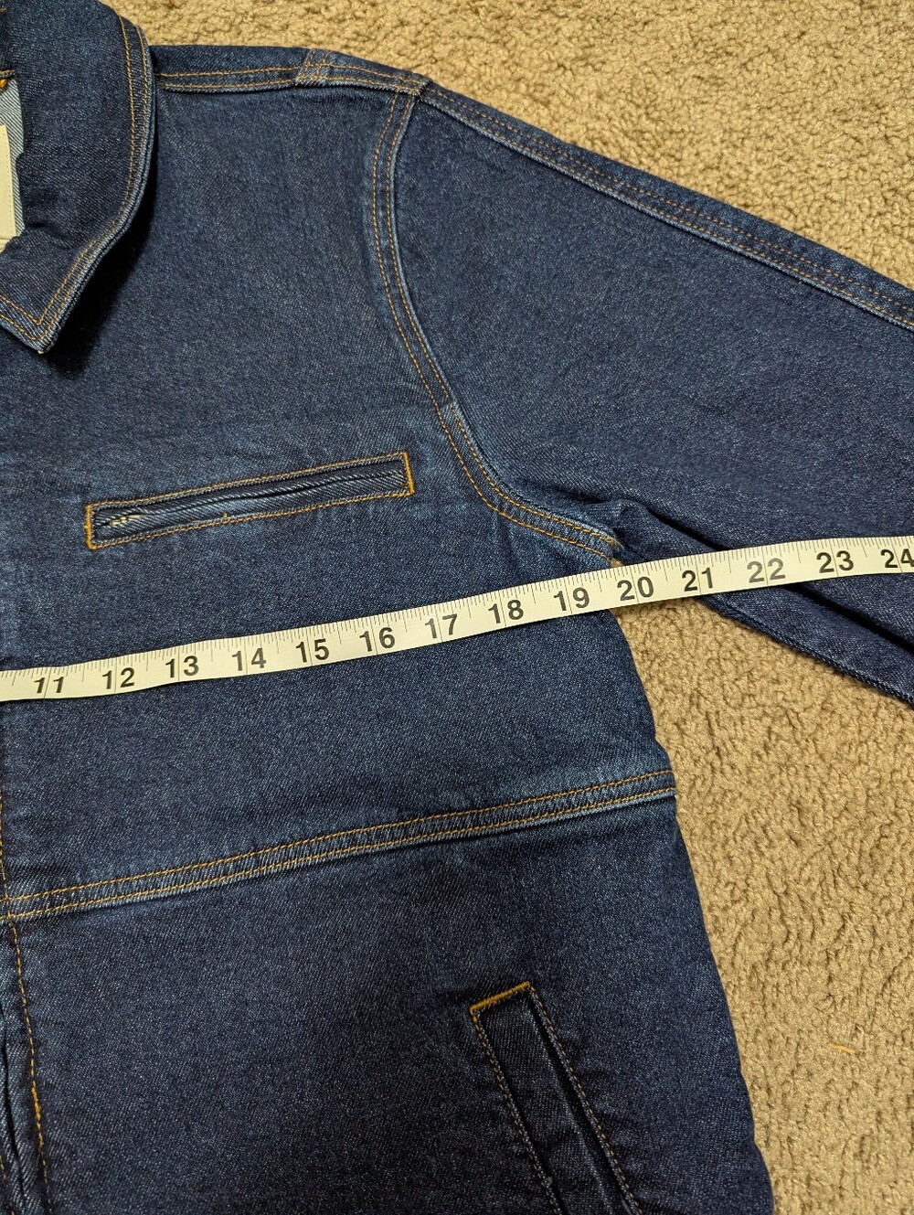 NWT Ripton Sport Utility Jean Jacket Blue Collar - Picture 12 of 14